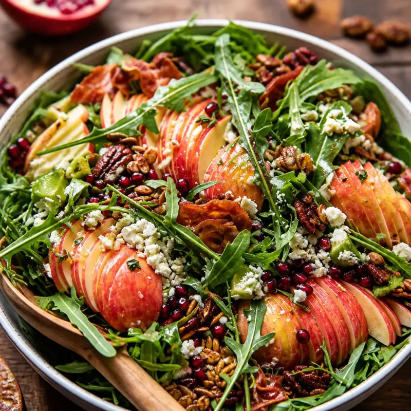 Easy Harvest Salad with Autumn Apples and Candied Pecans