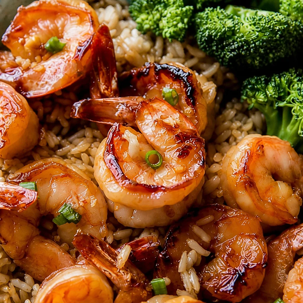 Easy Honey Garlic Shrimp and Broccoli dish served over rice in 20 minutes.