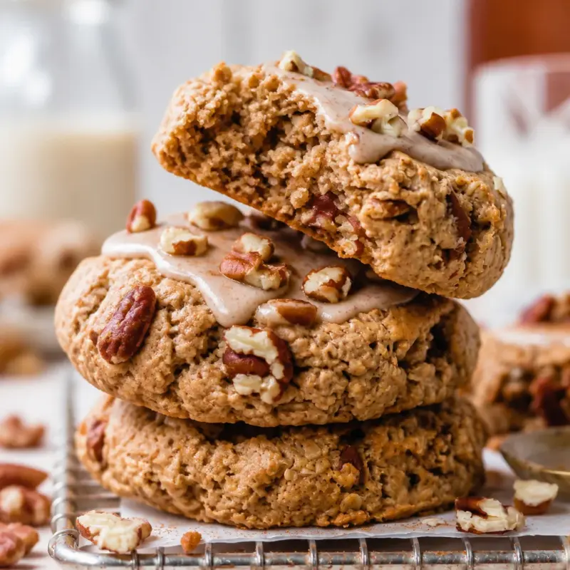 Delicious Easy Maple Pecan Cookies with a spiced flavor perfect for fall.
