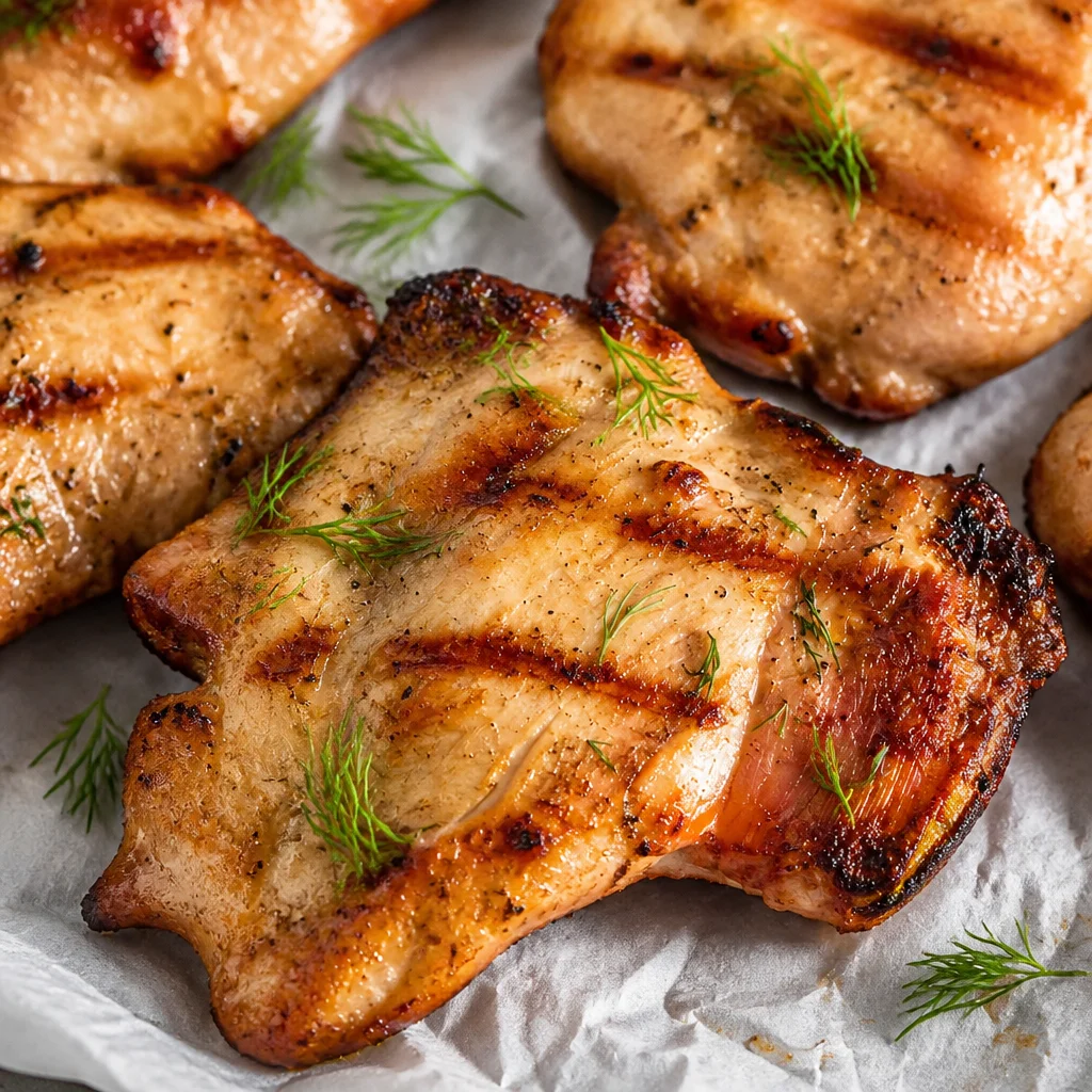 Easy Pickle Chicken marinated in pickle juice and grilled to juicy perfection