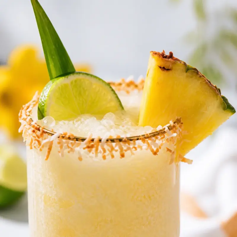 Easy Pineapple Coconut Mocktail with refreshing tropical flavors