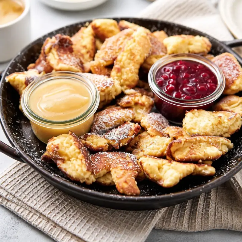 Delicious Easy Scrambled Pancakes, a fun and fluffy TikTok viral breakfast served hot.