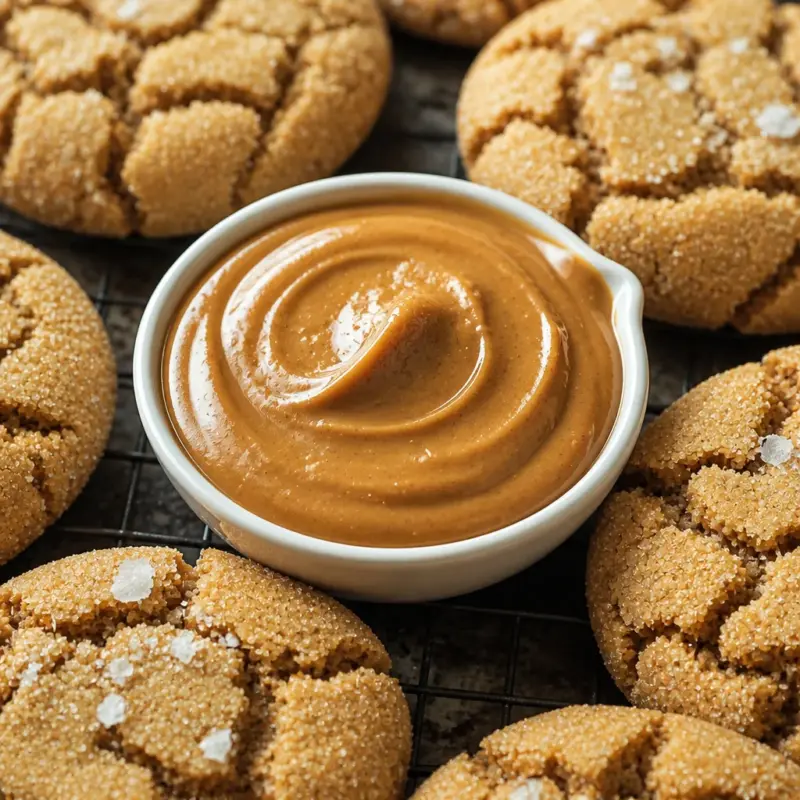 A plate of easy sourdough discard cookies, chewy and buttery, with a rich flavor.