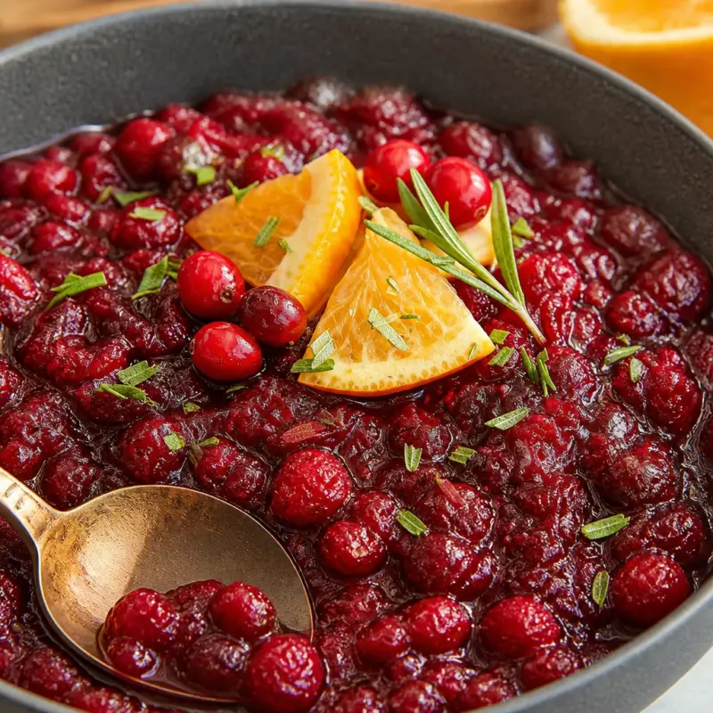 Easy Thanksgiving Cranberry Sauce with Fresh Orange Juice and Zest