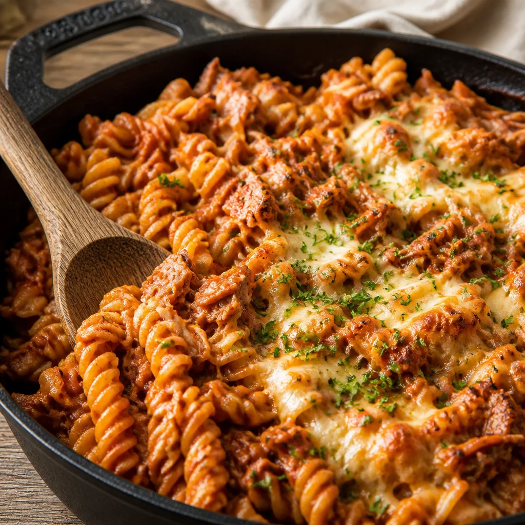 Easy Tuna Pasta Bake for a budget-friendly family dinner.