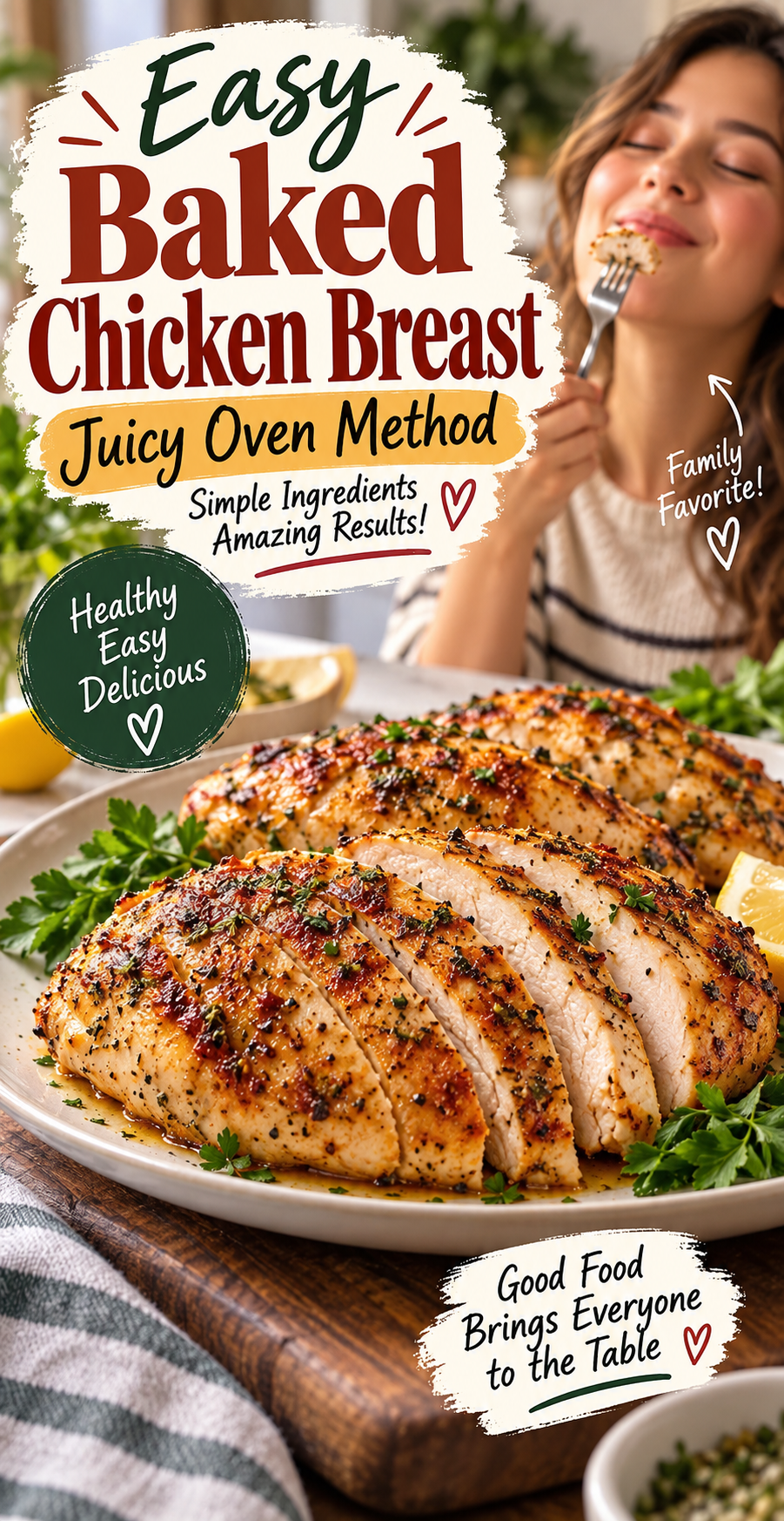 Easy Baked Chicken Breast — Juicy Oven Method
