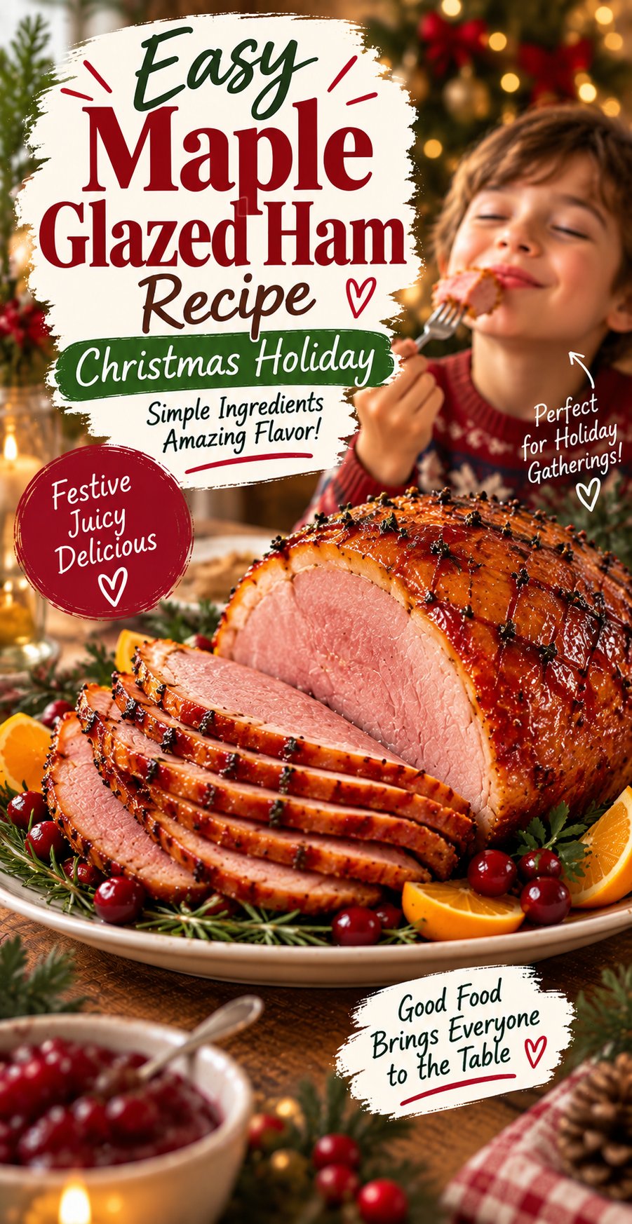 Easy Maple Glazed Ham Recipe — Christmas Holiday