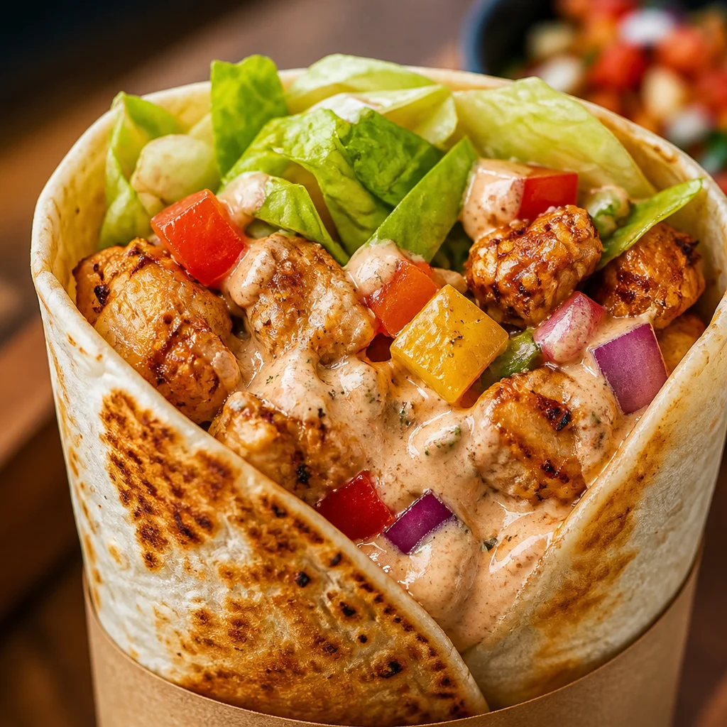 Delicious Easy Chipotle Chicken Burrito made with seasoned chicken and fresh ingredients
