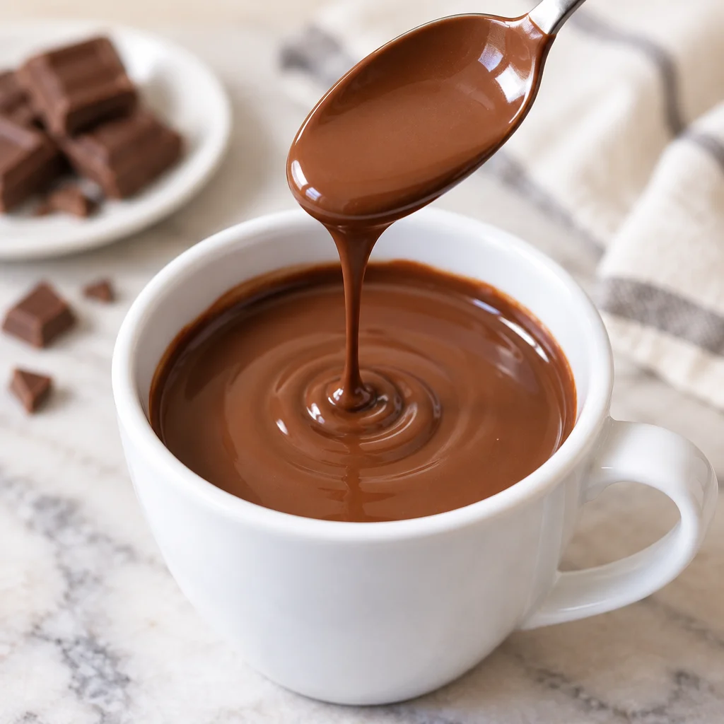 Easy Drinking Chocolate Recipe — European Style with rich, creamy texture.