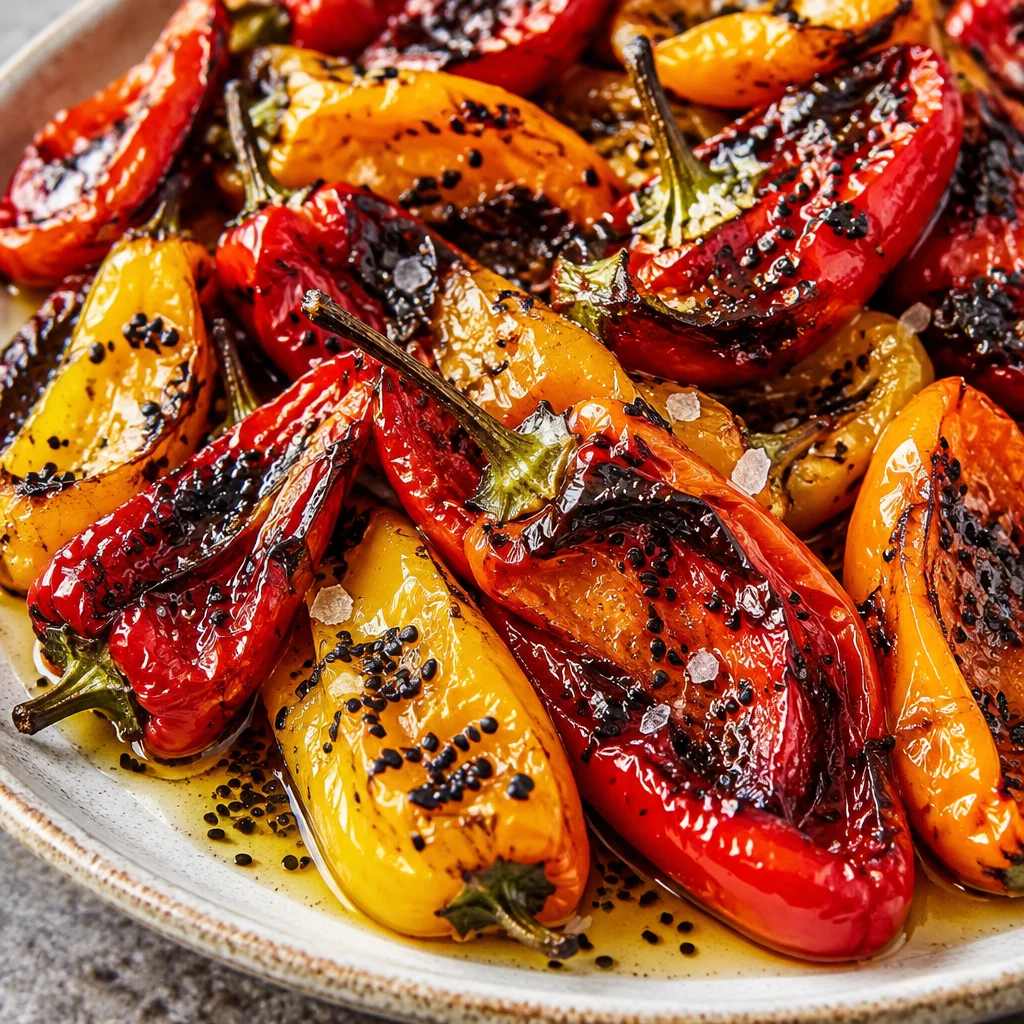 Colorful marinated grilled vegetables on skewers for a vibrant BBQ side dish.