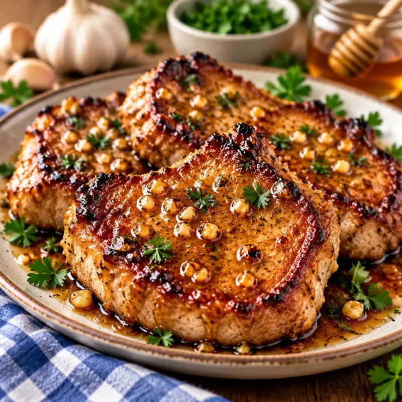 Easy Honey Garlic Pork Chops Recipe