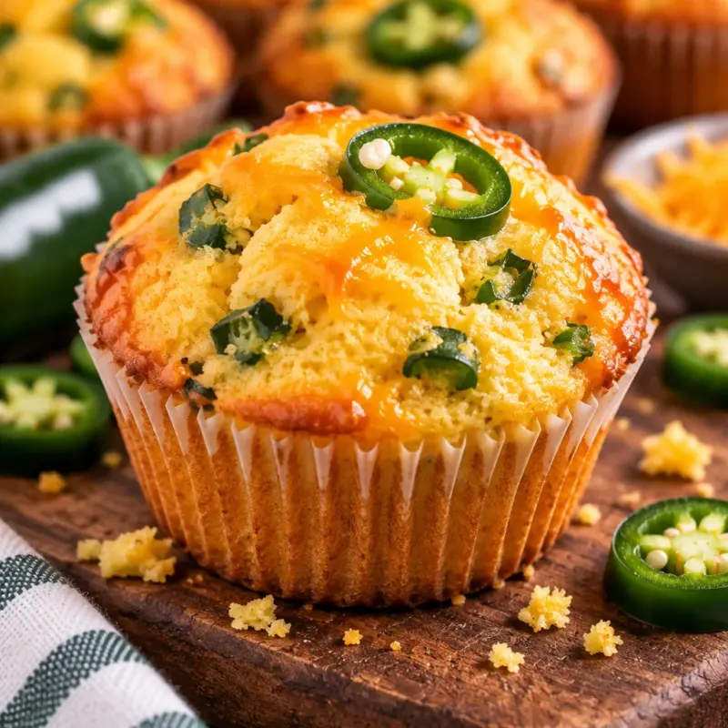 Easy Jalapeño Cornbread Muffins Recipe