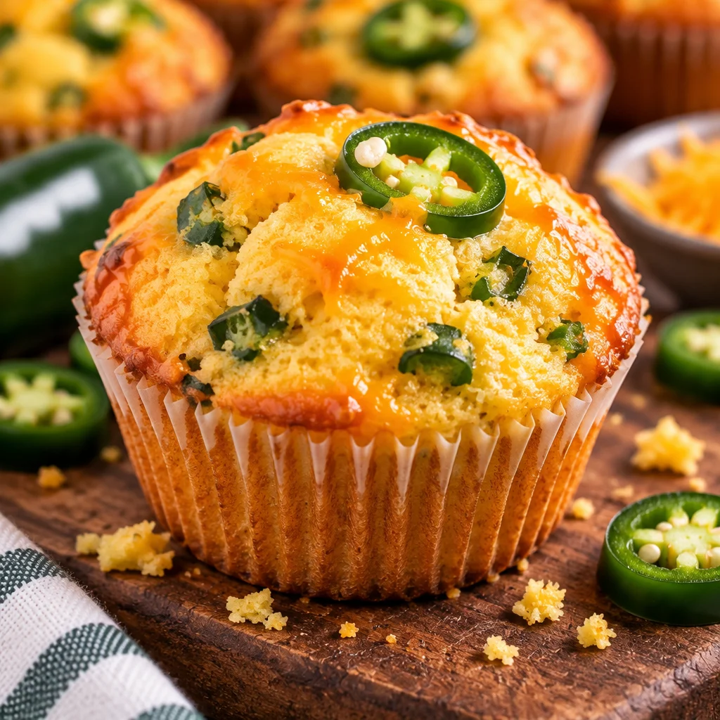 Easy Jalapeño Cornbread Muffins Recipe