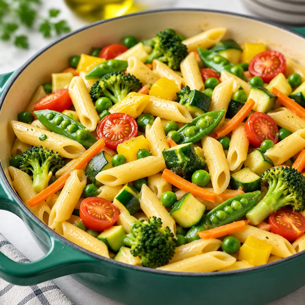 Image about Easy One Pot Vegetable Pasta Recipe
