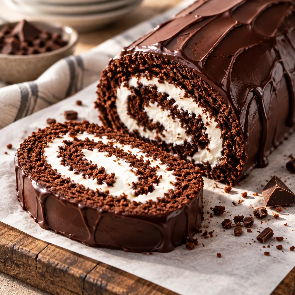 Delicious Easy Swiss Chocolate Cake with moist, dark layers and creamy chocolate frosting.