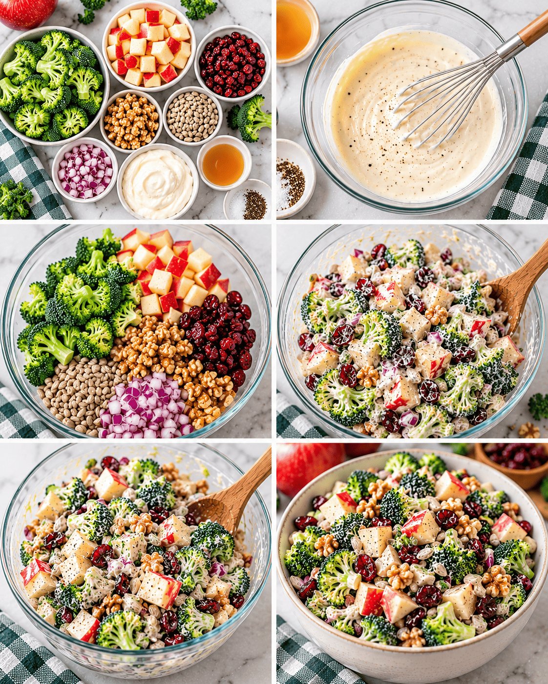 Apple Cranberry Broccoli Salad