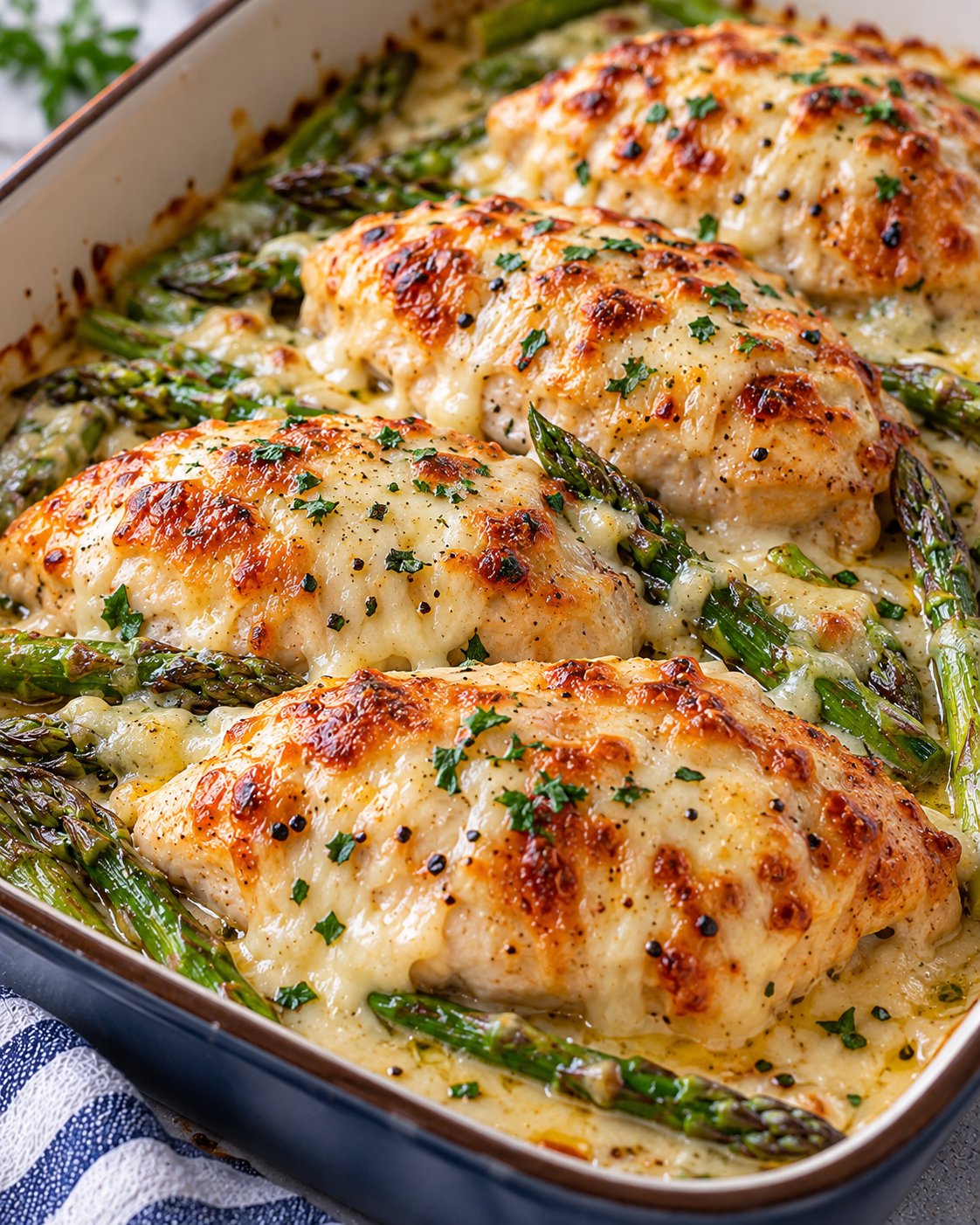 Cheesy Chicken and Asparagus Recipe