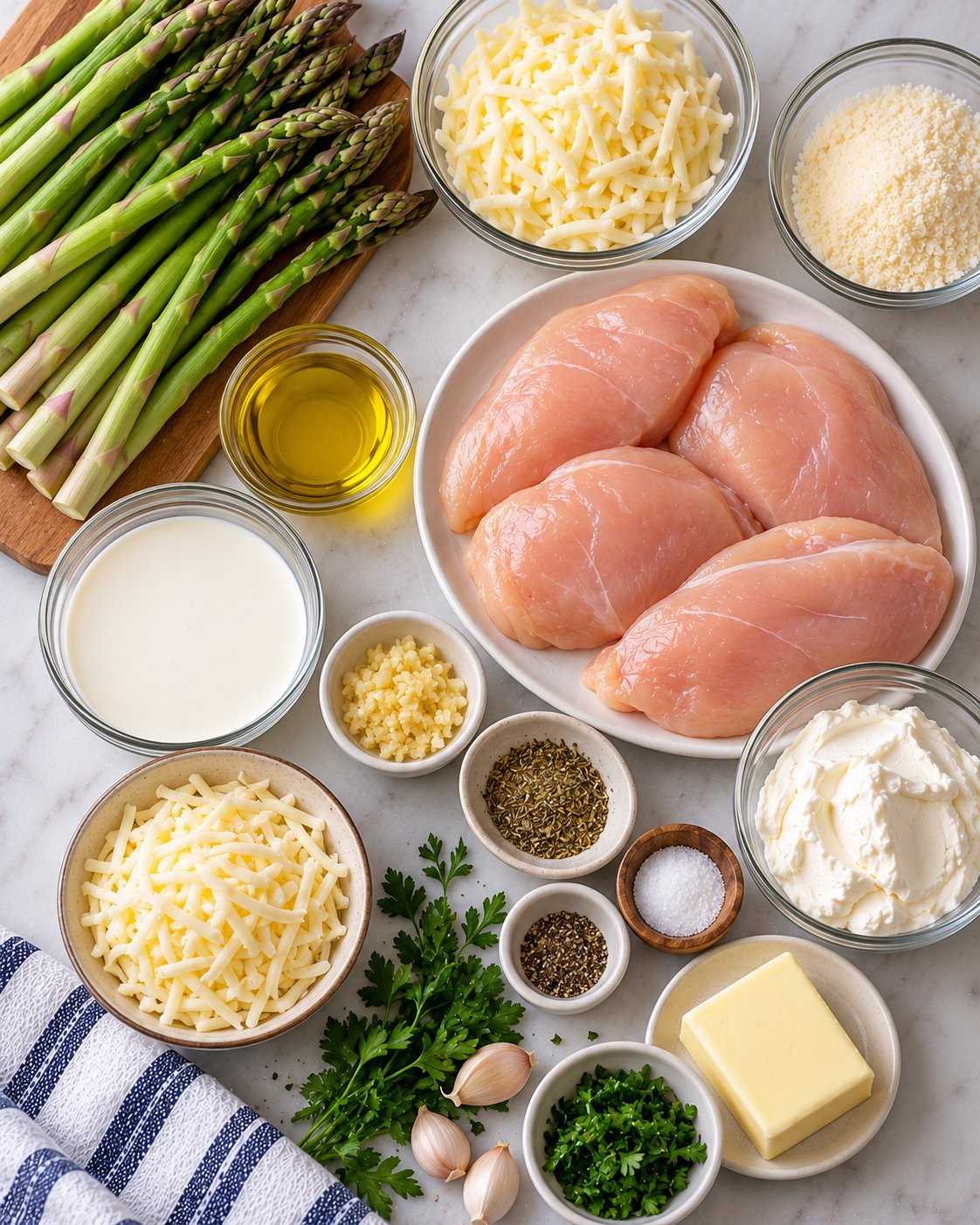 Cheesy Chicken and Asparagus Recipe