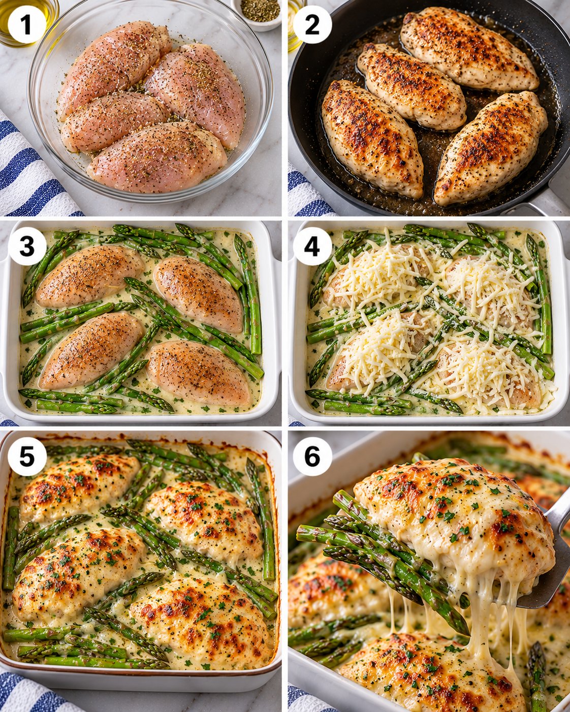 Cheesy Chicken and Asparagus Recipe