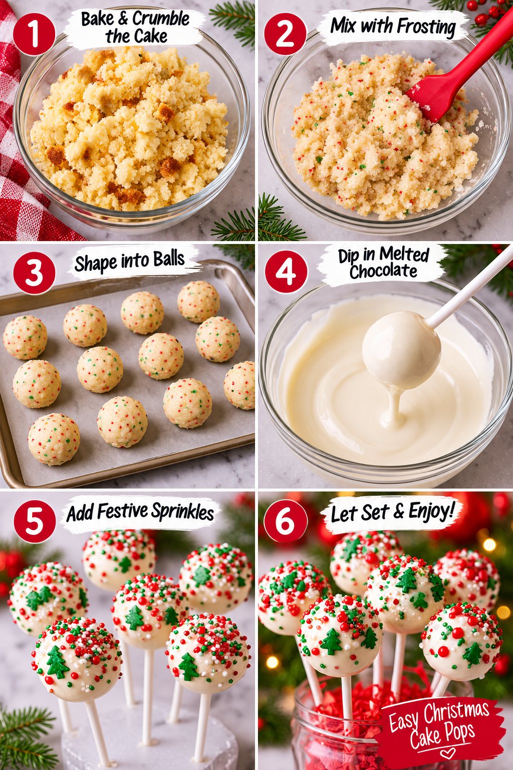 Easy Christmas Cake Pops