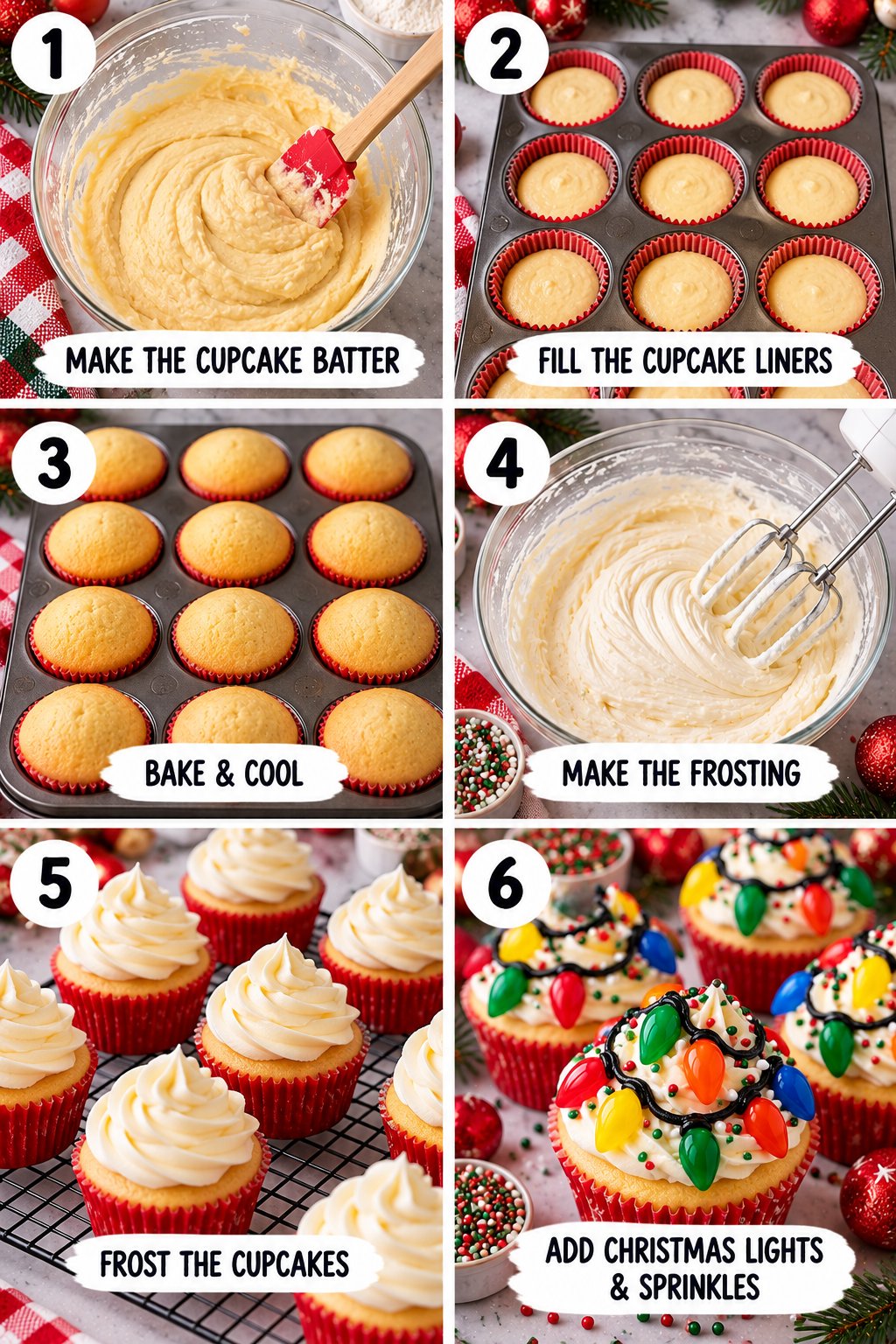 Christmas Light Cupcakes Recipe