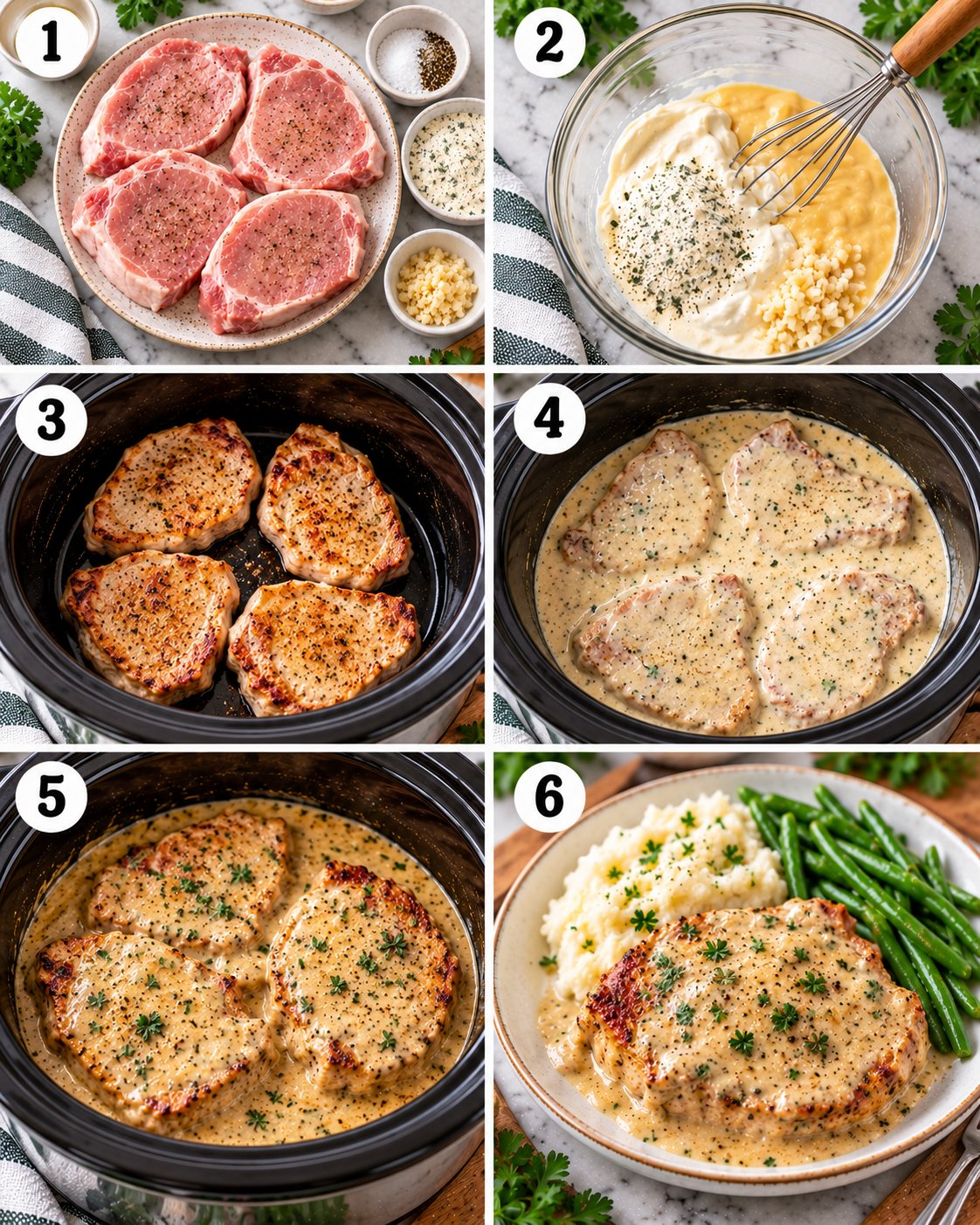 Crockpot Ranch Pork Chops