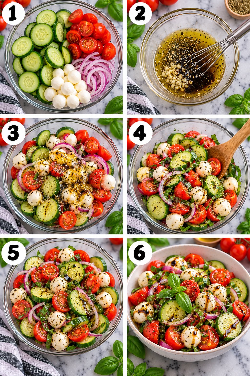 Cucumber Caprese Salad Recipe