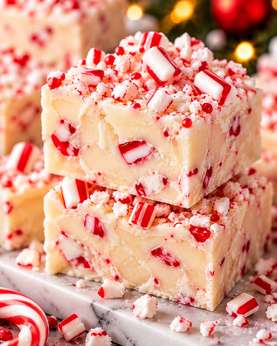 White Chocolate Peppermint Fudge Recipe