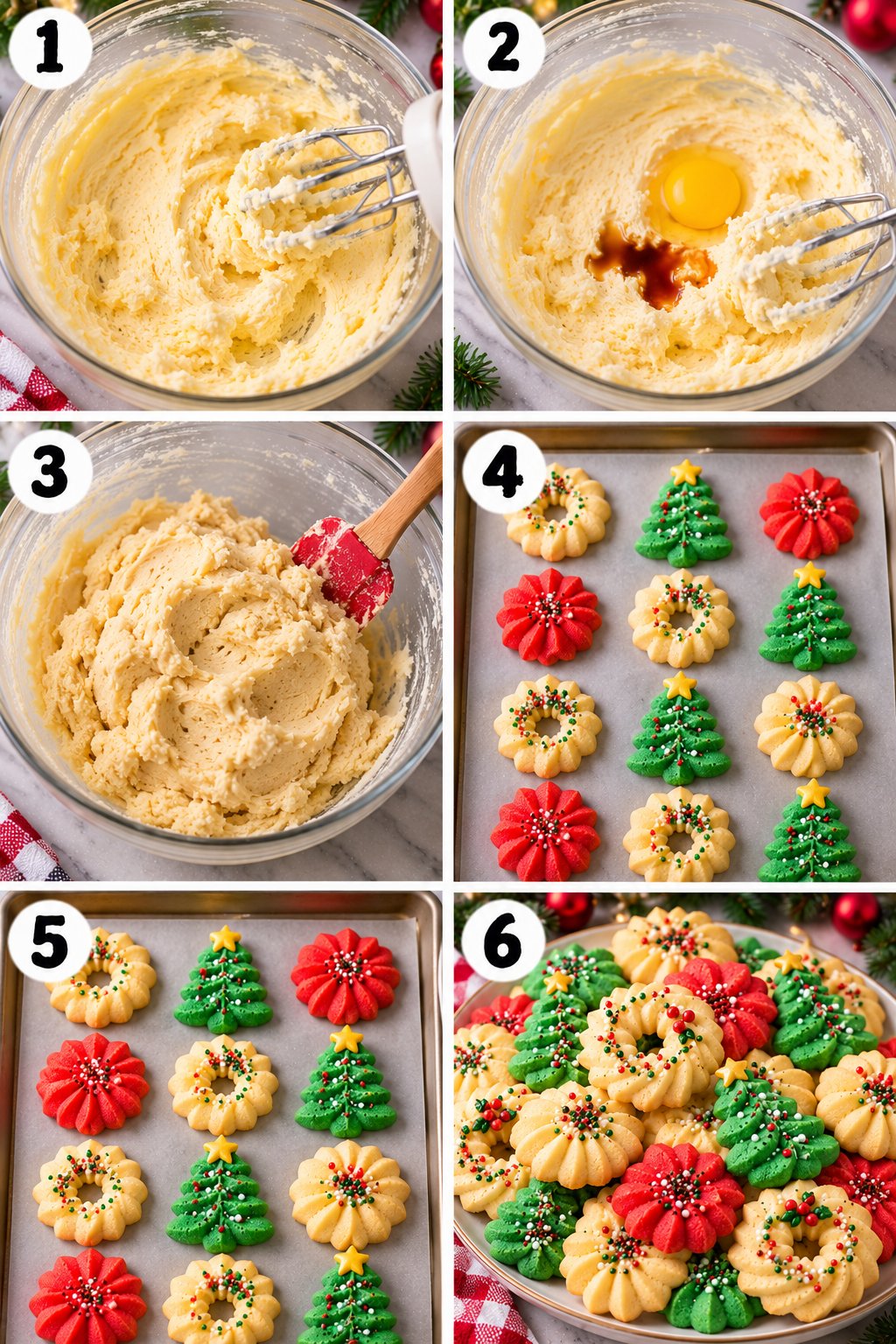 Buttery Christmas Spritz Cookies Recipe