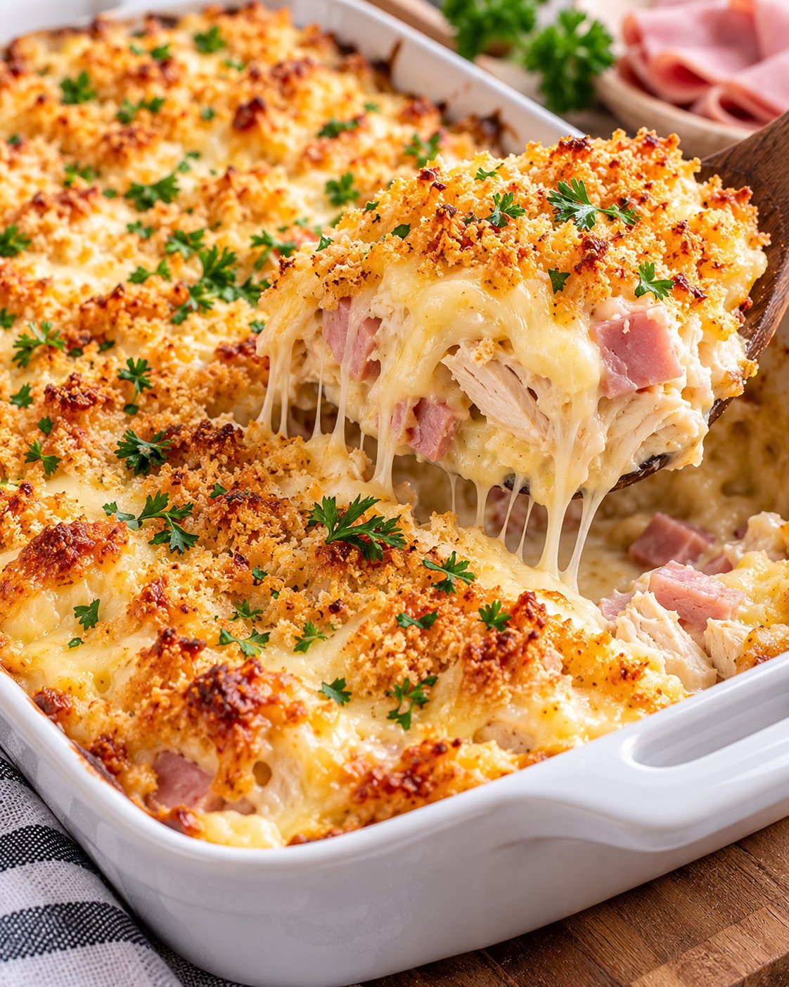 Easy Chicken Cordon Bleu Casserole