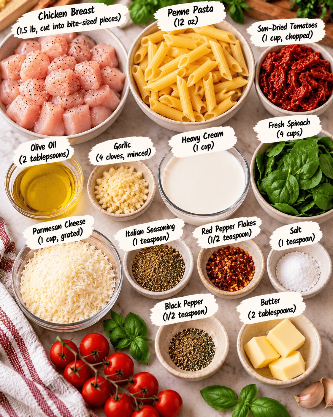 Italian Chicken Pasta Recipe