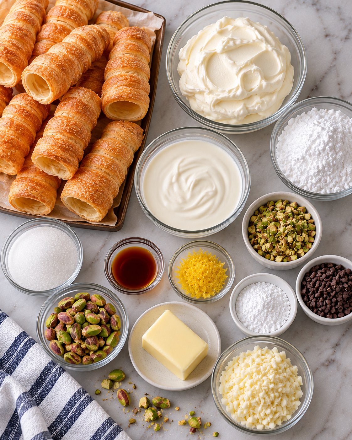 Italian Cream-Stuffed Cannoncini Recipe