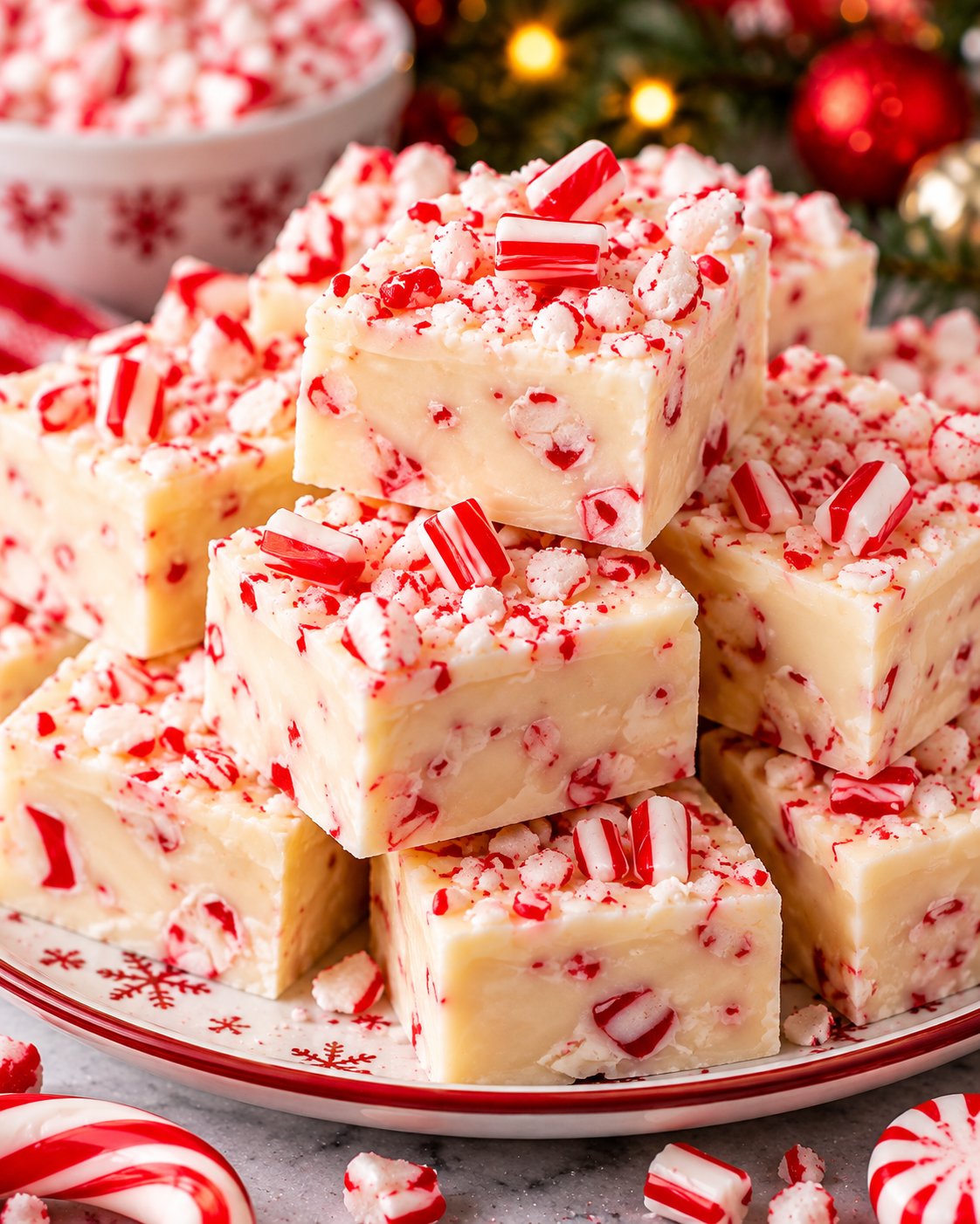 White Chocolate Peppermint Fudge Recipe