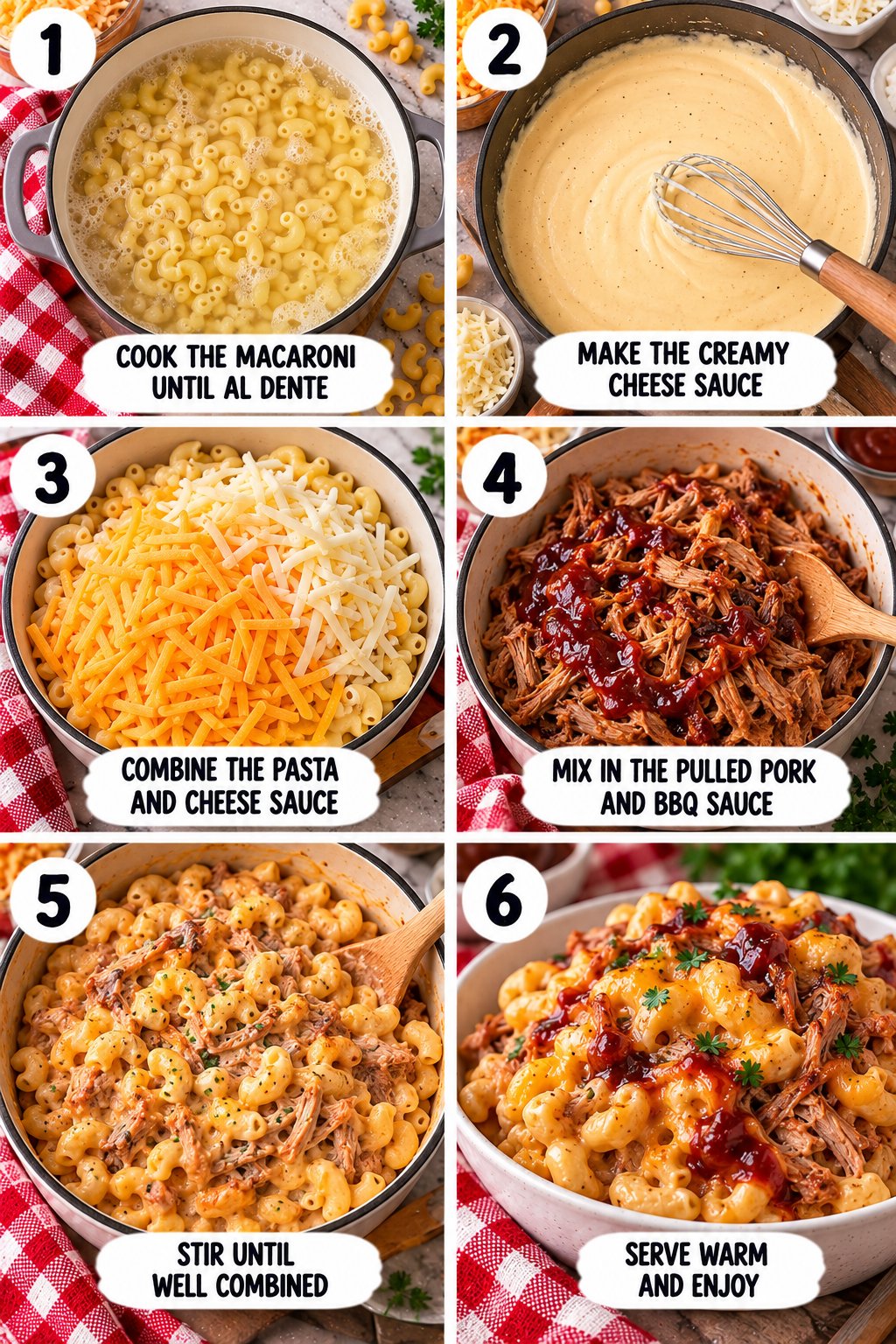 30-Minute Pulled Pork BBQ Mac and Cheese