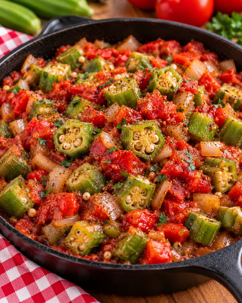 Southern Okra and Tomatoes Recipe