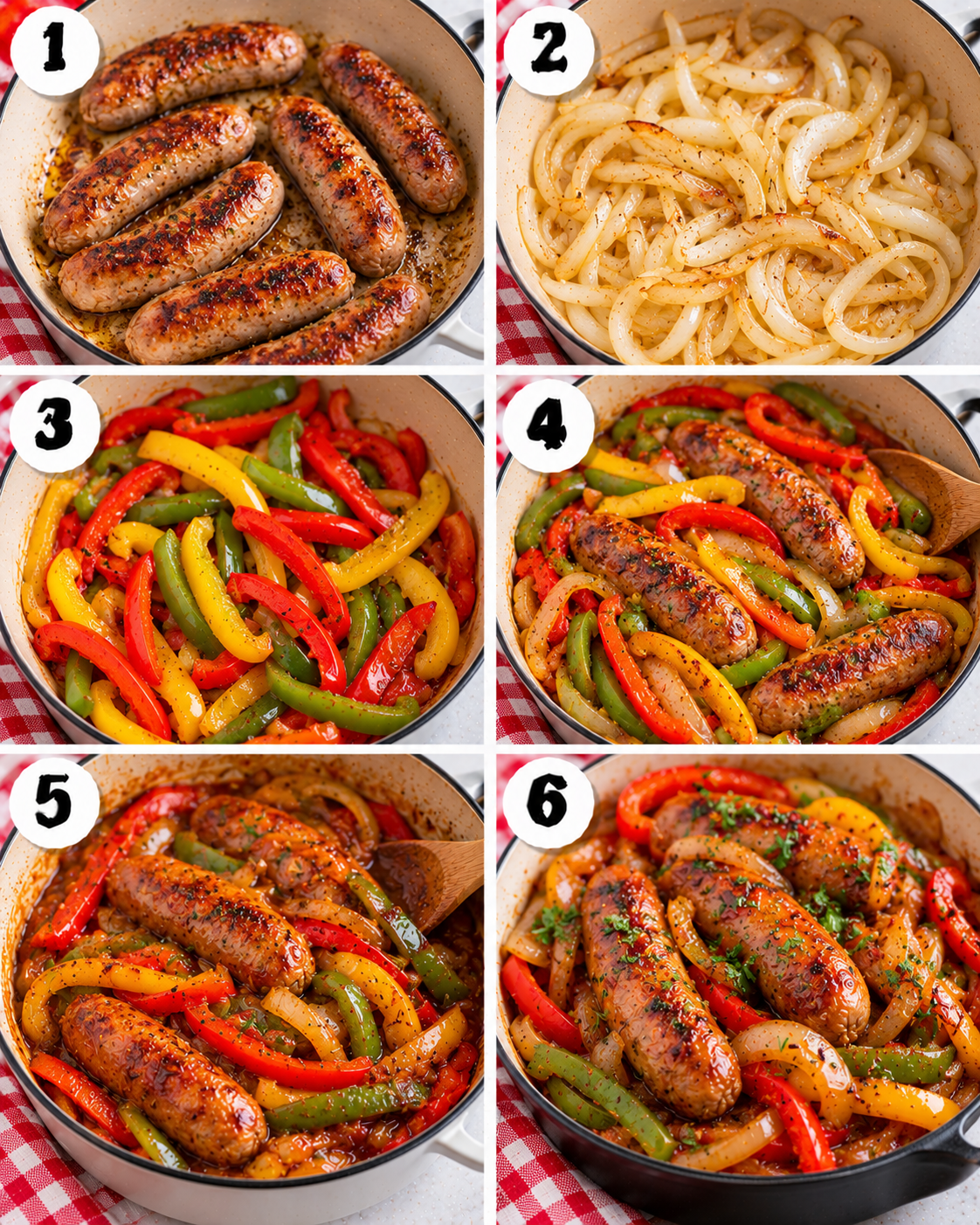 Sausage, Peppers and Onions Recipe
