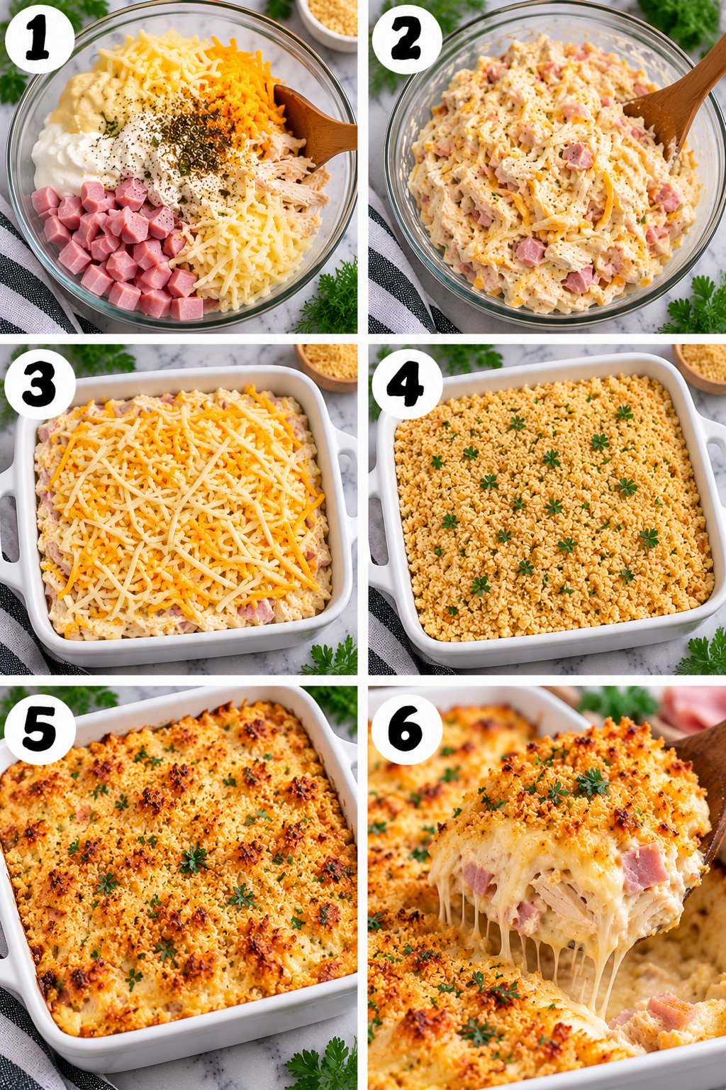 Easy Chicken Cordon Bleu Casserole