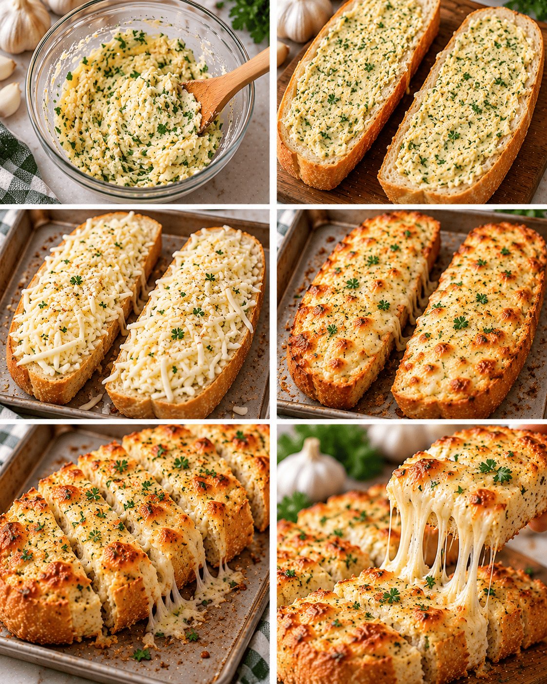 Cheesy Garlic Bread Recipe