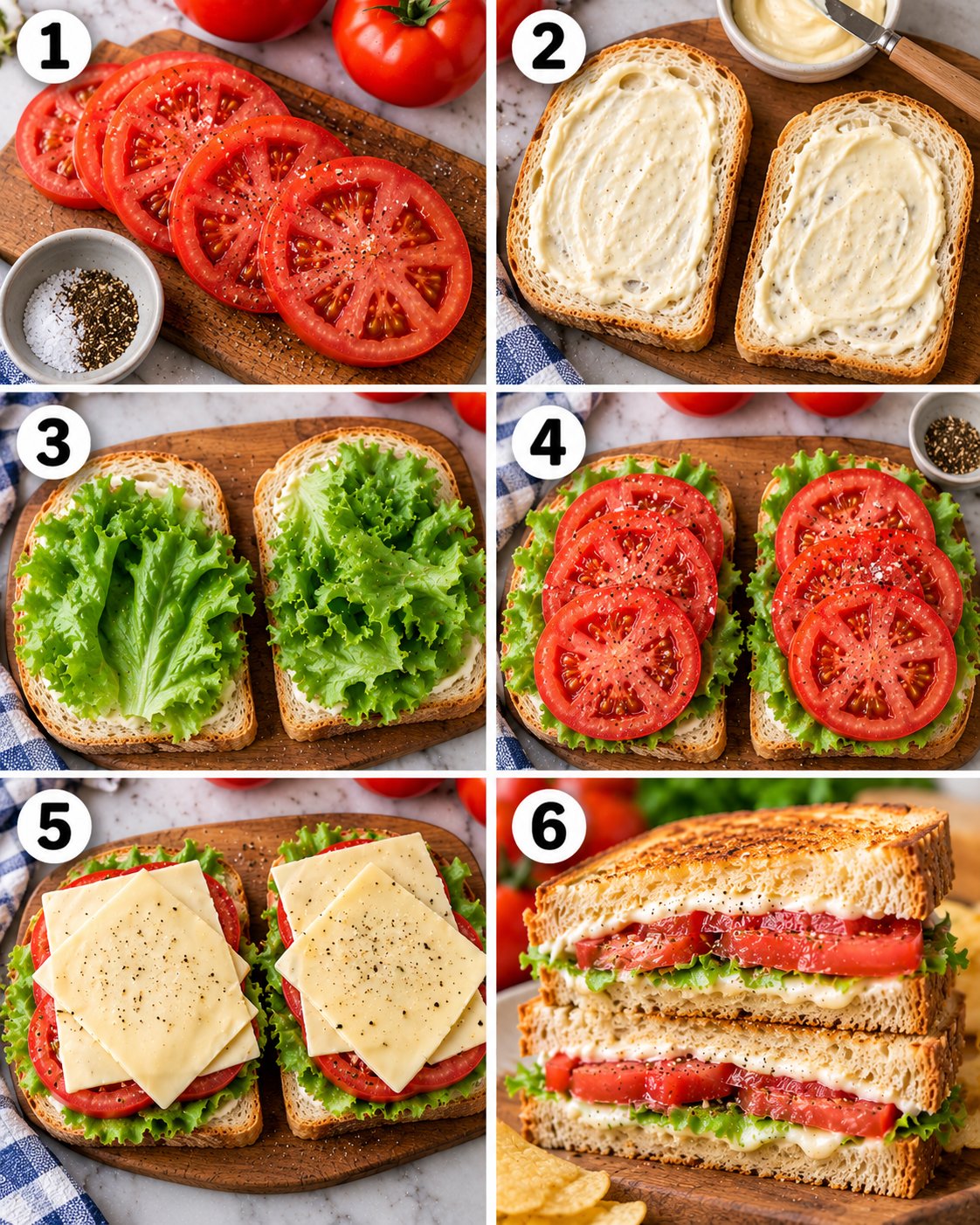 Classic Tomato Sandwich with Mayo