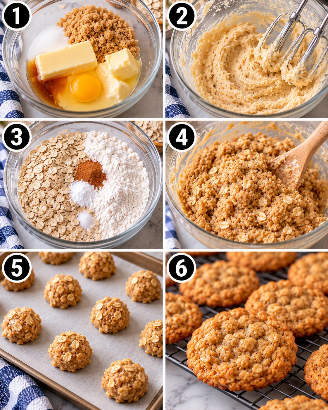 Soft and Chewy Oatmeal Cookies