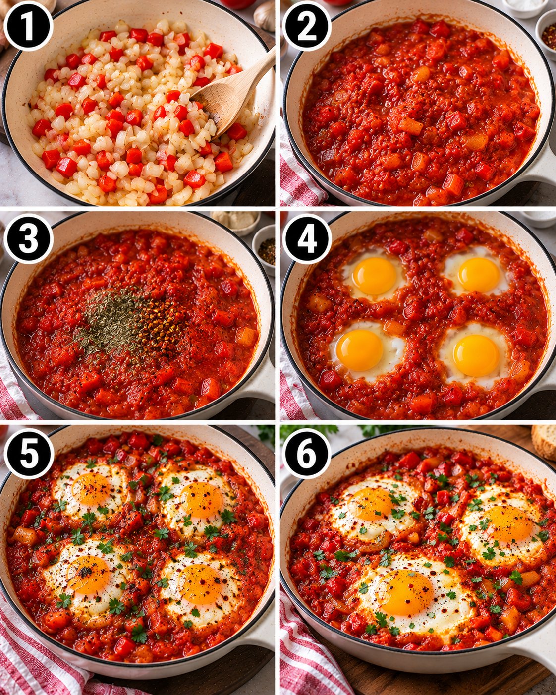 Fried Eggs in Hot Sauce Recipe