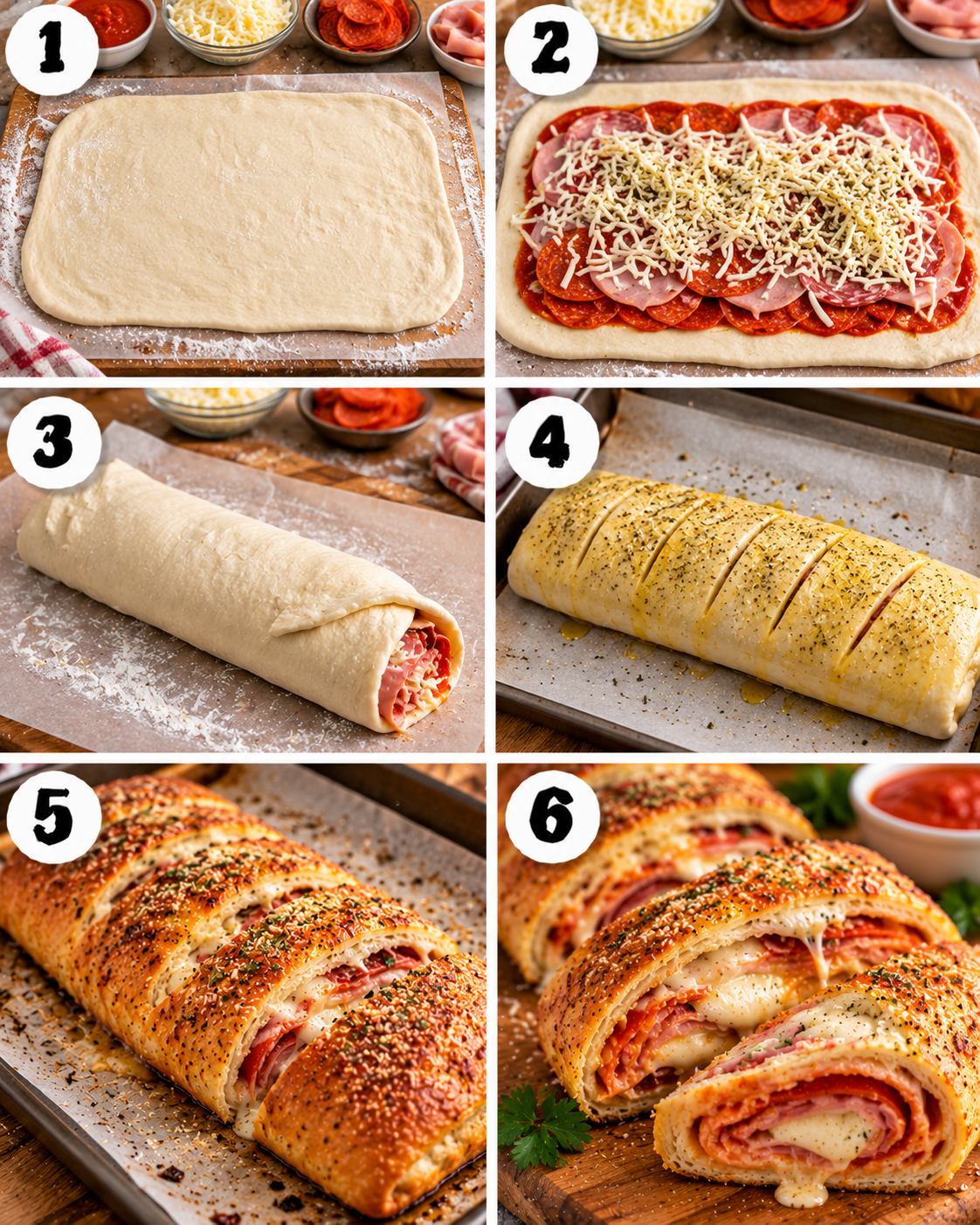 Easy Stromboli with Pizza Dough