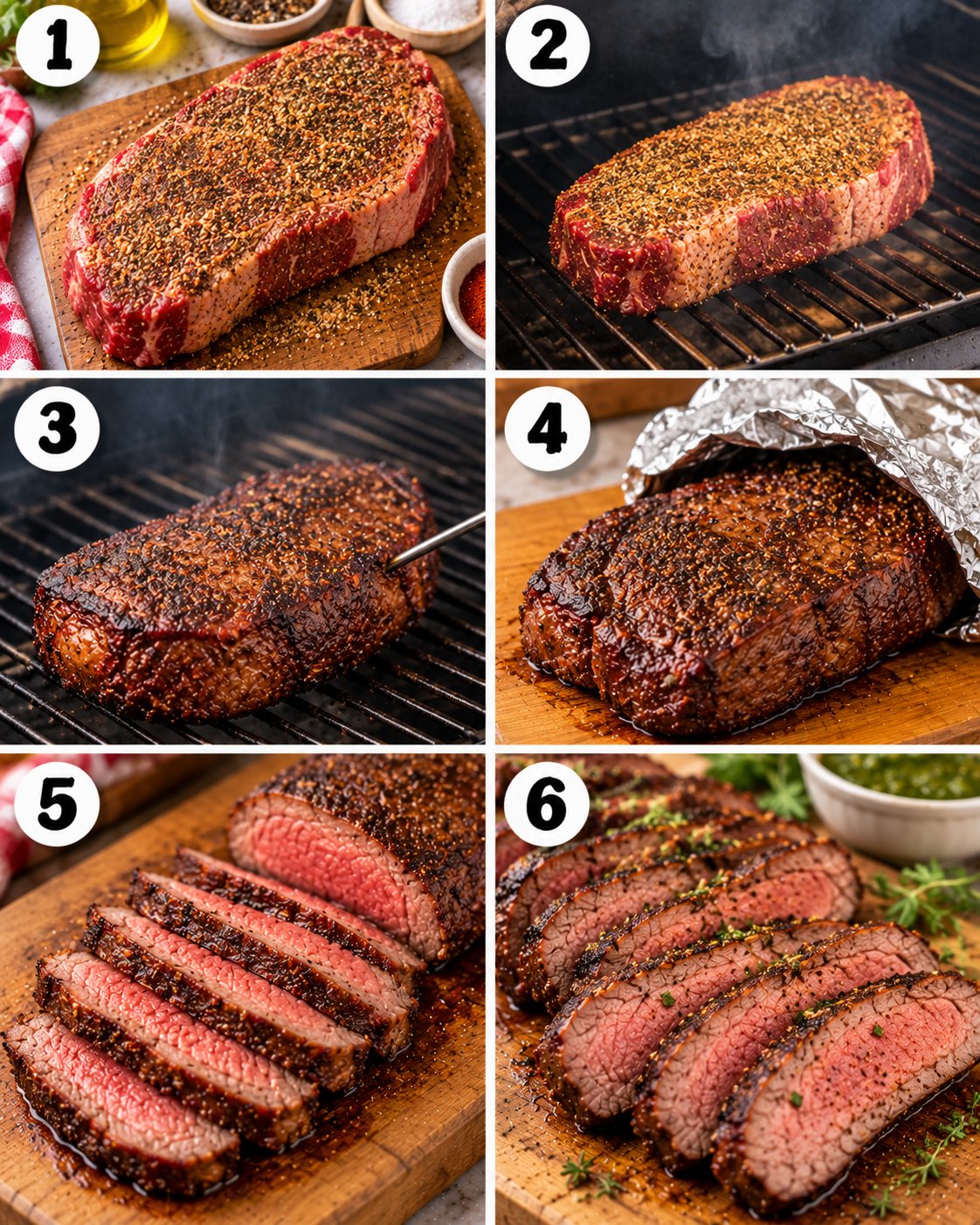 Smoked Sirloin Steak Recipe Poster