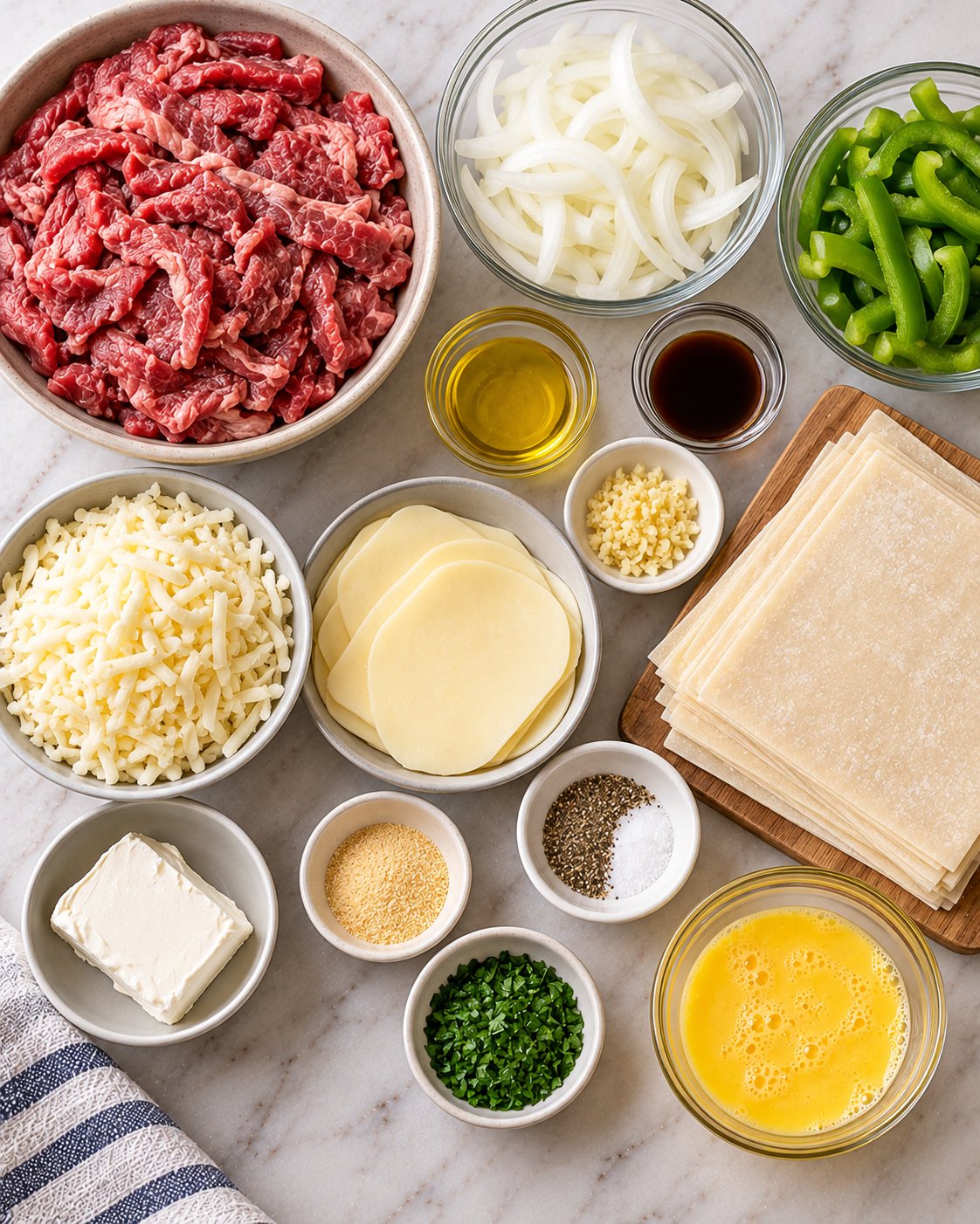 Philly Cheesesteak Egg Rolls Recipe