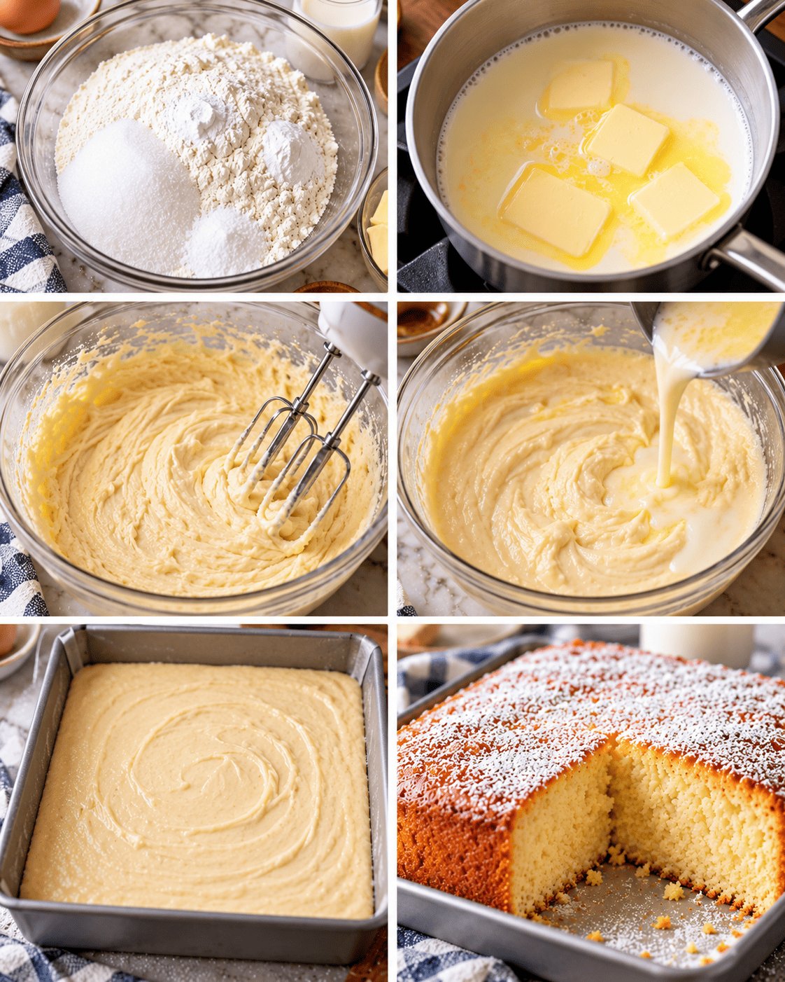 Old-Fashioned Hot Milk Cake Recipe