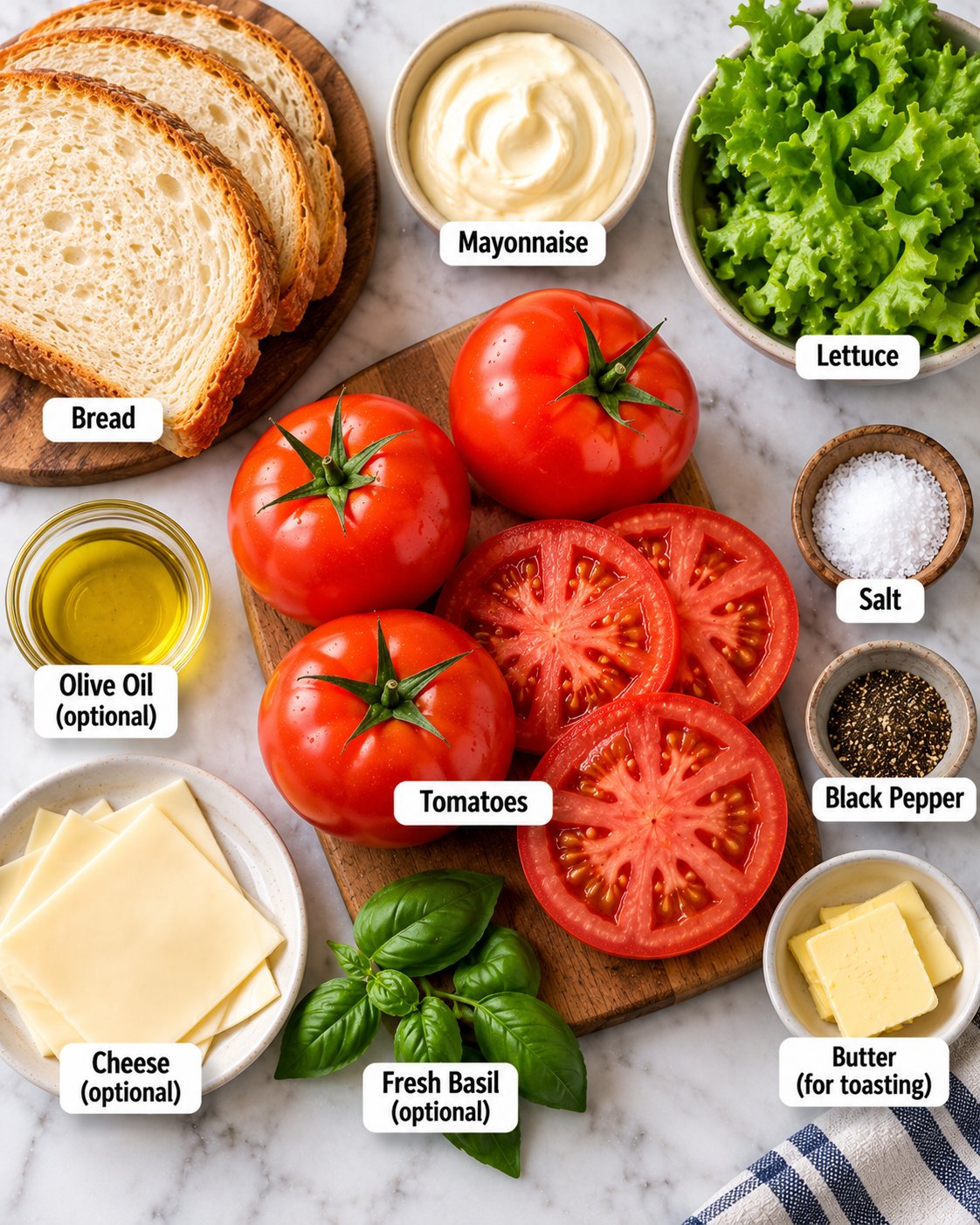 Classic Tomato Sandwich with Mayo