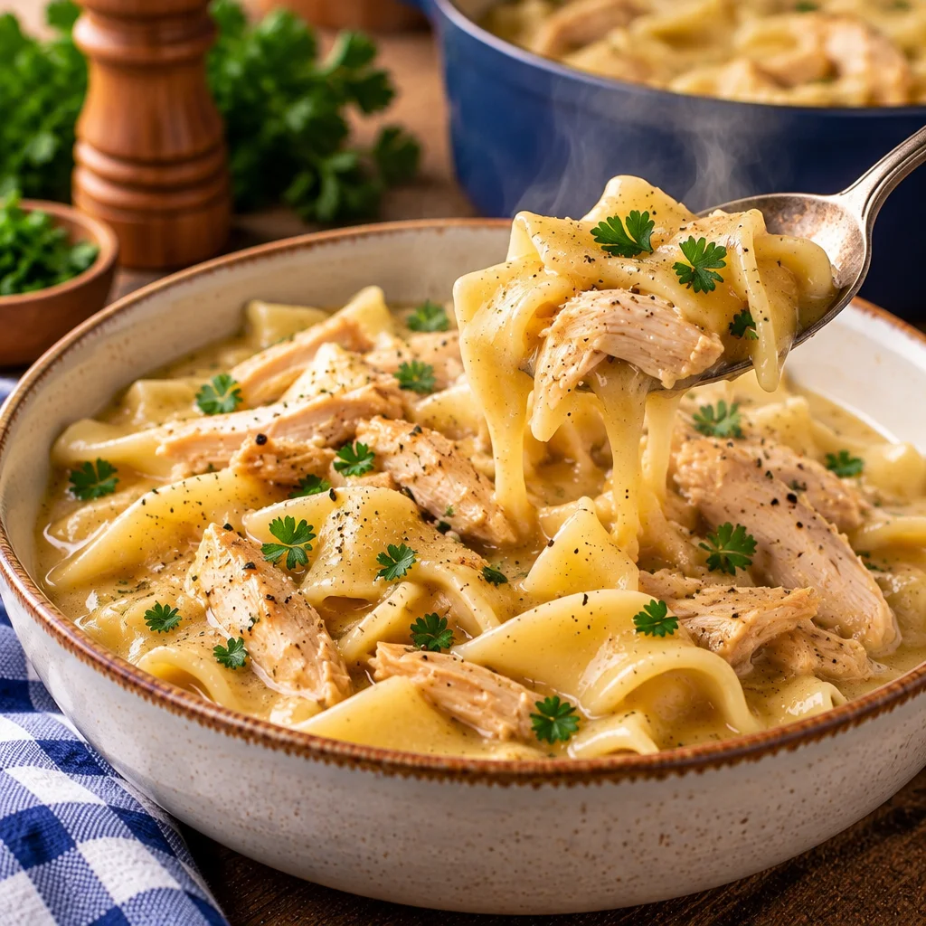 Amish Chicken and Noodles Recipe