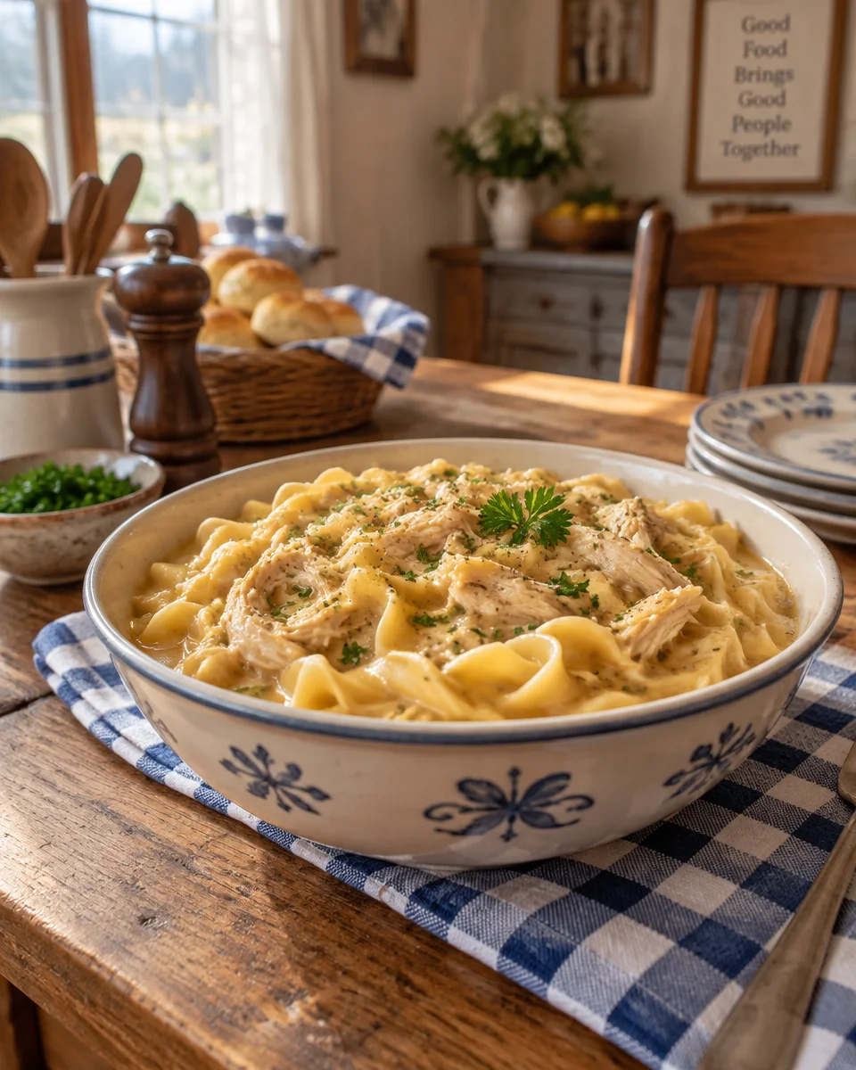Amish Chicken and Noodles Recipe