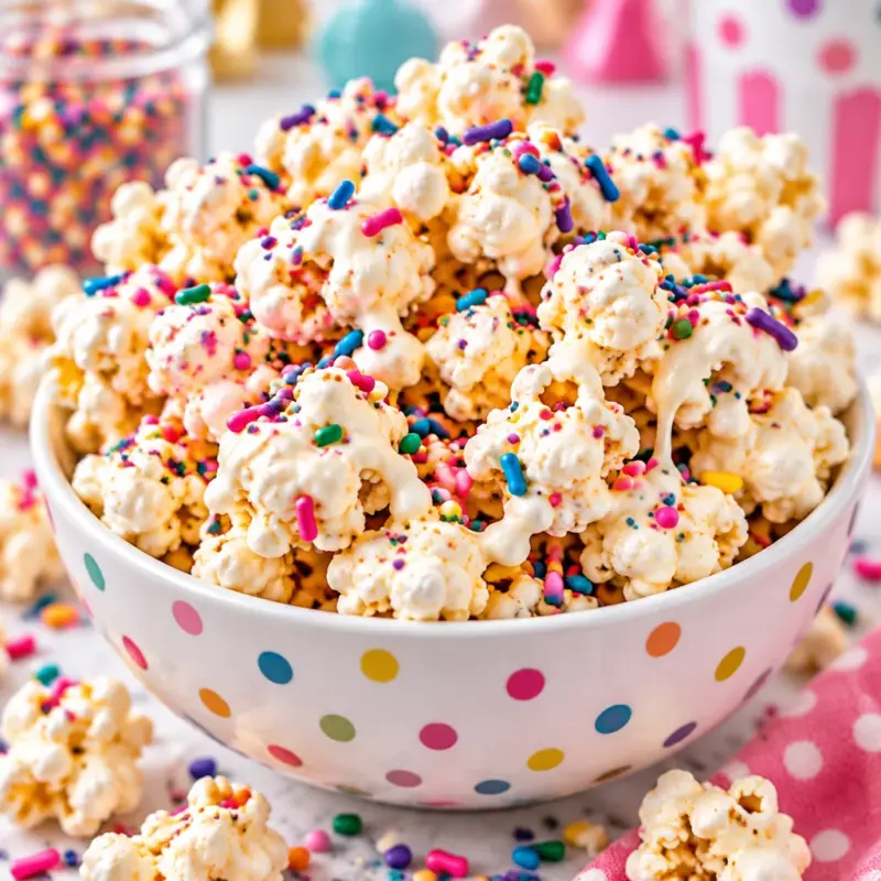 Easy Birthday Cake Popcorn Recipe