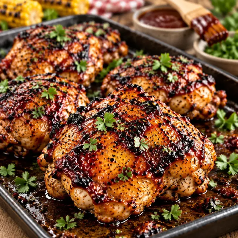 Easy Blackstone BBQ Chicken Thighs Recipe